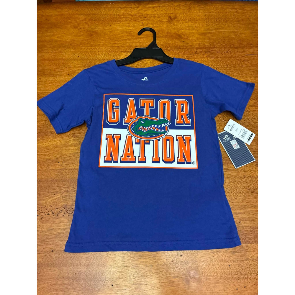 Florida Gators Youth‎ T Shirt Blue Small 6/7 NCAA Team Athletics NWT